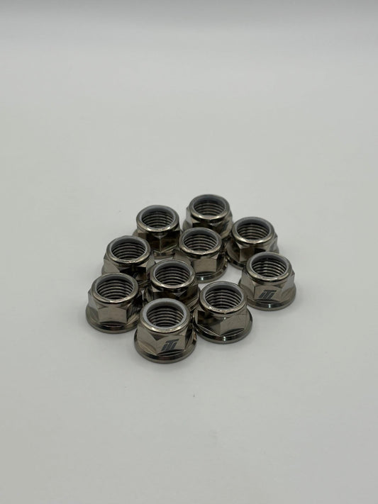 1/2 UNF SHOCK-RADIUS ROD 9/16 HEX NUT 10 PACK