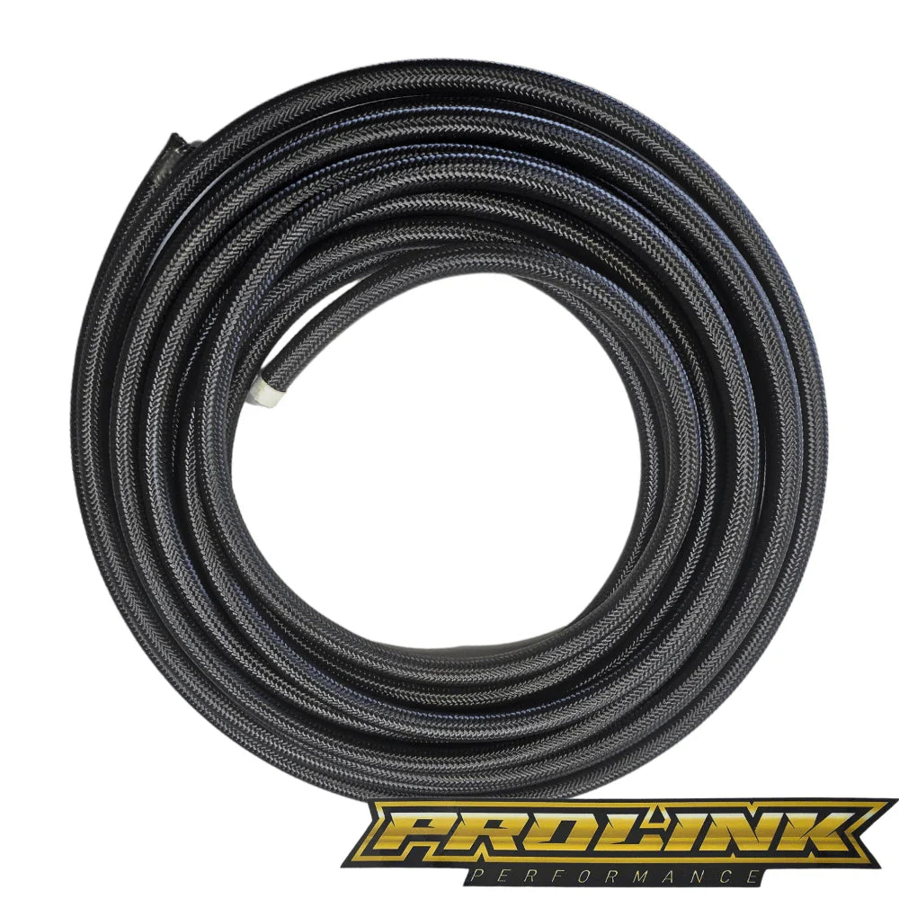 PROLINK Stainless Black Braided Hose - Suit Taper 100 and 150 Series / Cutter 550 Series Hose Ends - Prolink Performance